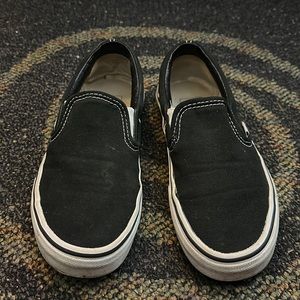 Black Slip On Vans